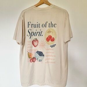 Fruit of the Spirit Comfort Colors Cream Graphic Tee